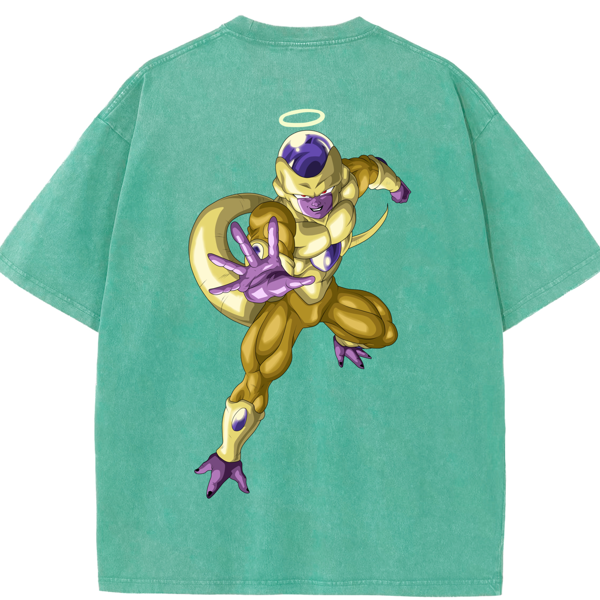 （画像用） ドラゴンボール フリーザ DRAGON BALL Frieza 綿100% ヴィンテージ風 半袖Tシャツ（背面プリント）